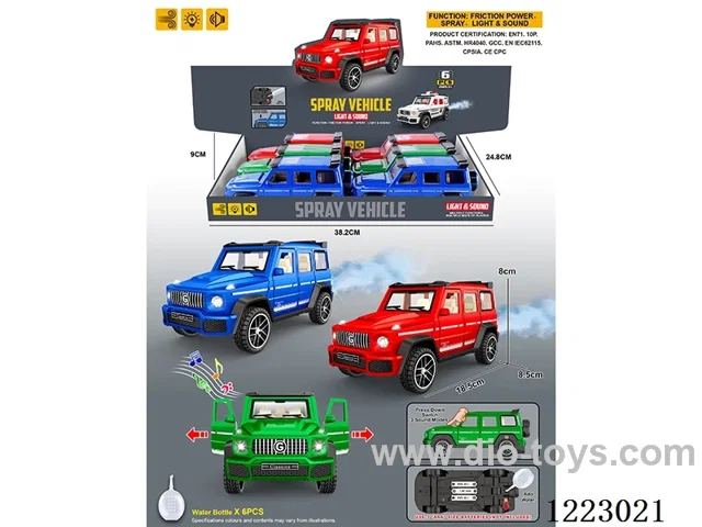 Inertia car W L/M/spray 6PCS