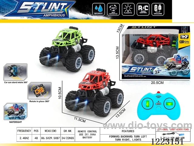 2.4G rc car with light included battery