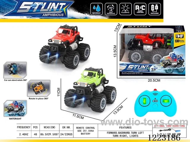 2.4G rc car with light included battery