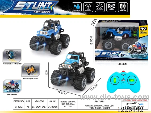 2.4G rc car with light included battery