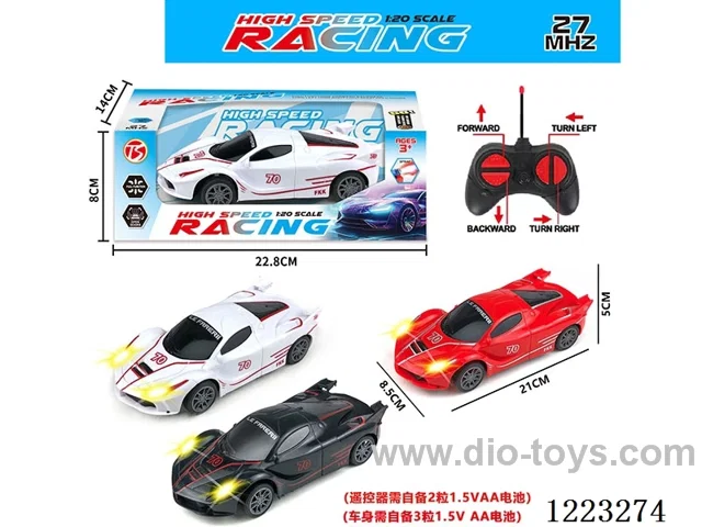 4ch Ferrari rc car with light not included battery