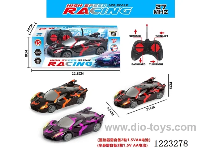 4ch Ferrari rc car with light not included battery