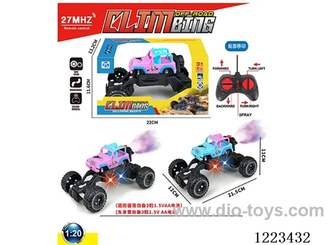 5ch wrangler rc car W L/spray not included battery