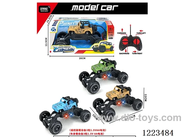 4ch Wrangler rc car with light not included battery