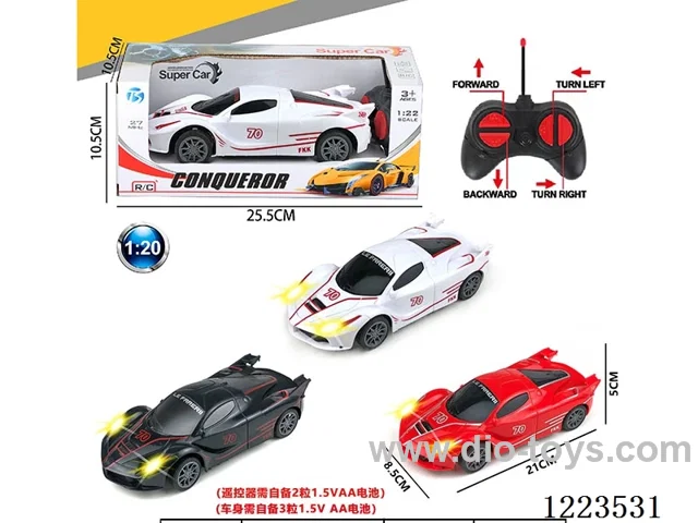 4ch Ferrari rc car with light not included battery