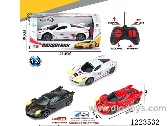 4ch Ferrari rc car with light included battery