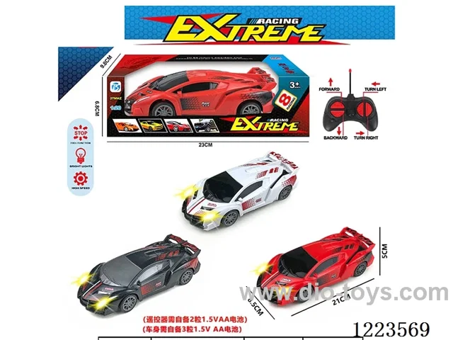 4ch Lamborghini rc car with light not included battery