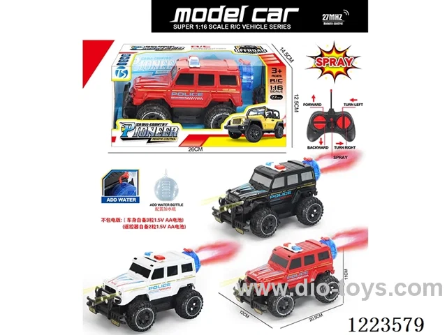 5ch big G rc police car with light not included battery