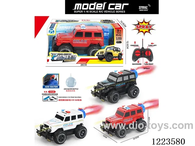 5ch big G rc police car with light included battery