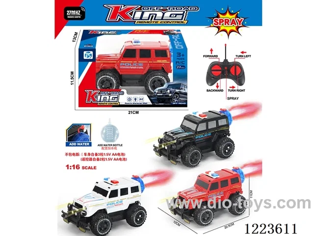 5ch big G rc police car with light not included battery