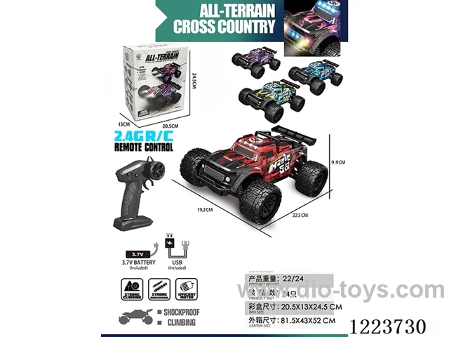 2.4G rc car with light included battery