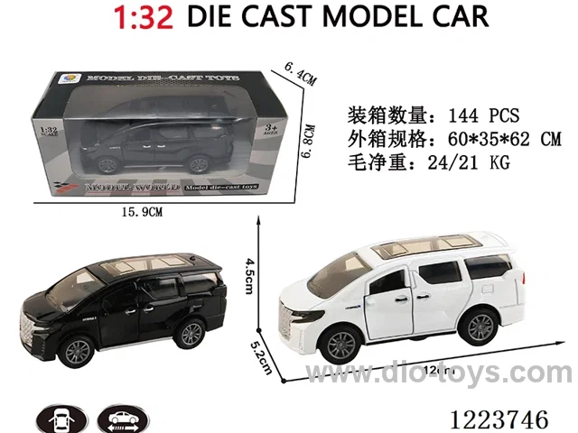 1:32 pull back alloy car