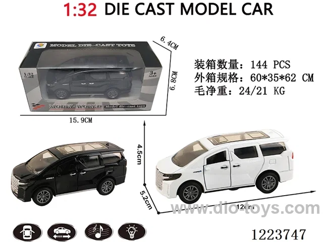 1:32 pull back alloy car W L/M