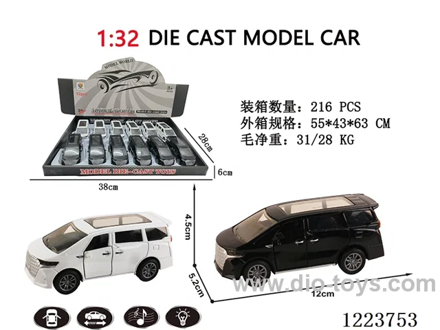 1:32 pull back alloy car W L/M 12PCS