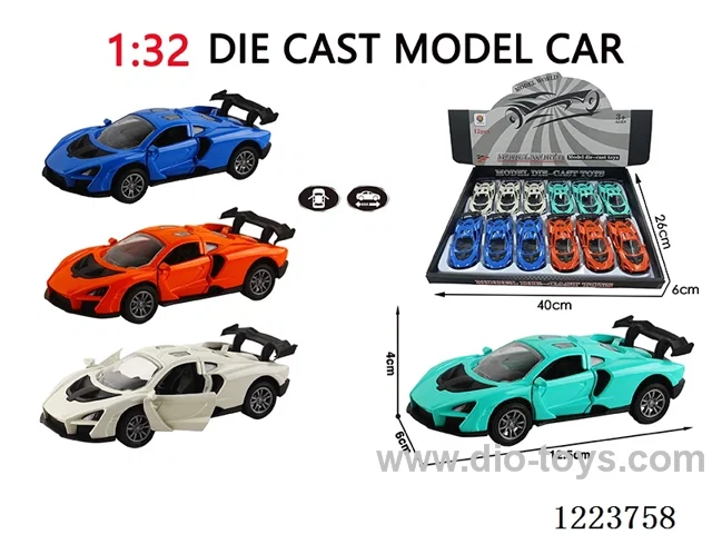1:32 pull back alloy car