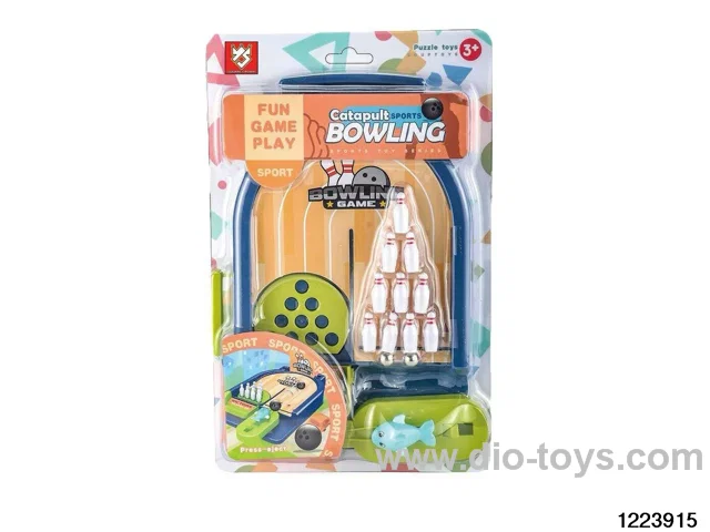 Motion-pushed bowling lane short table (plastic packaging)