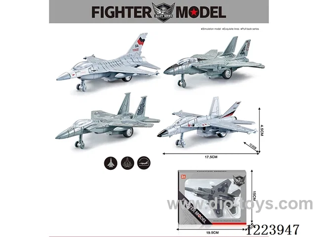 Pull Back Alloy Fighter 4 types