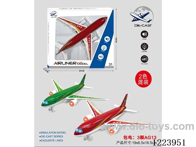 Pull Back Alloy Airliner W L/M