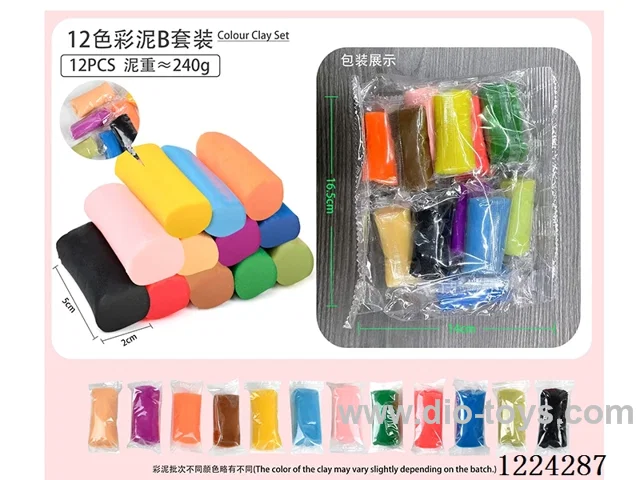 12Color B Color Clay Pouch/12Color 20g≈240g