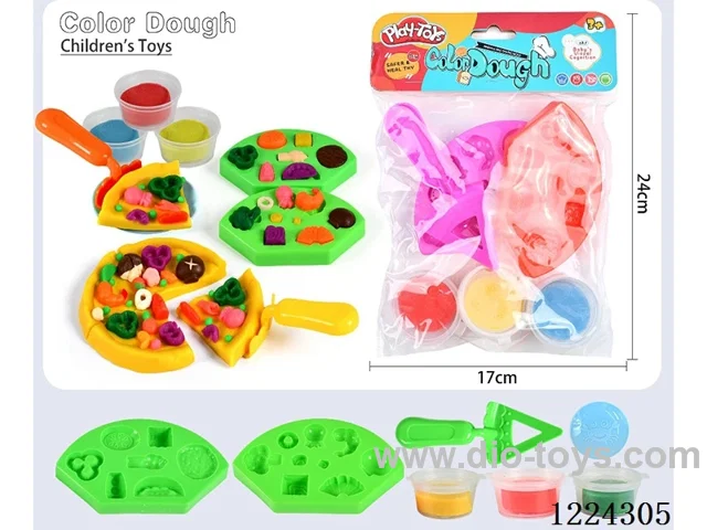 Pizza theme colorful clay