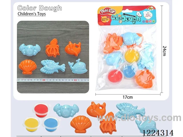 Ocean theme colorful clay