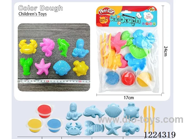 Ocean theme colorful clay