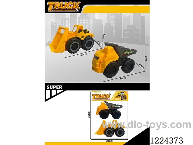 free wheel engineering vehicles 2PCS