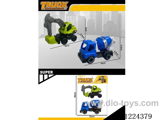free wheel engineering vehicles 2PCS