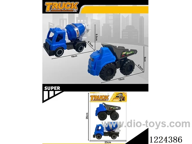 free wheel engineering vehicles 2PCS