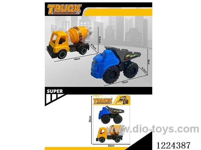 free wheel engineering vehicles 2PCS