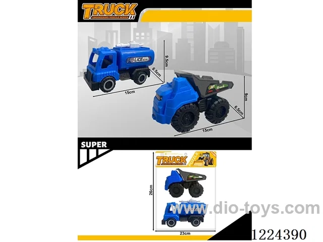 free wheel engineering vehicles 2PCS