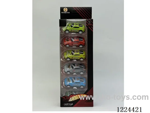 1:64 pull back alloy car 6PCS