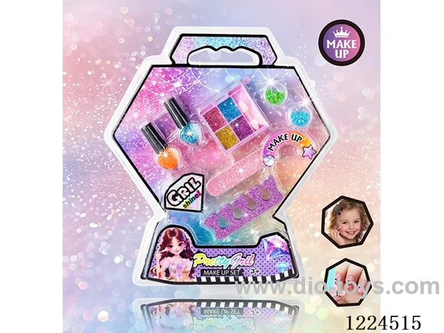 DIY Nail Polish Set + Glitter 4 Colors Eyeshadow Palette Rubbing Strip Separator