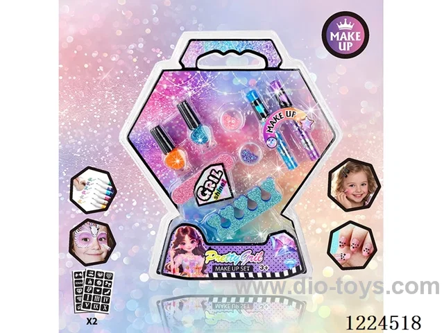 DIY Nail Polish Set + Tattoo Pencil Separator Rubbing Strip Glitter