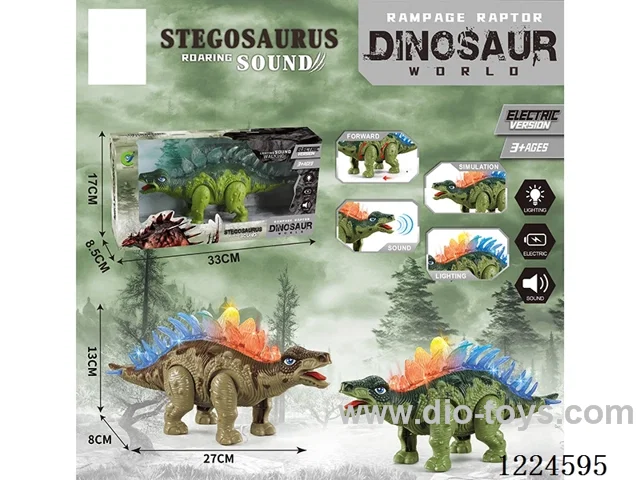 B/O Stegosaurus W L/M Included battery