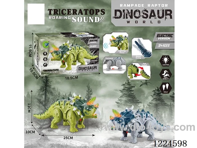 B/O Triceratops W L/M Included battery