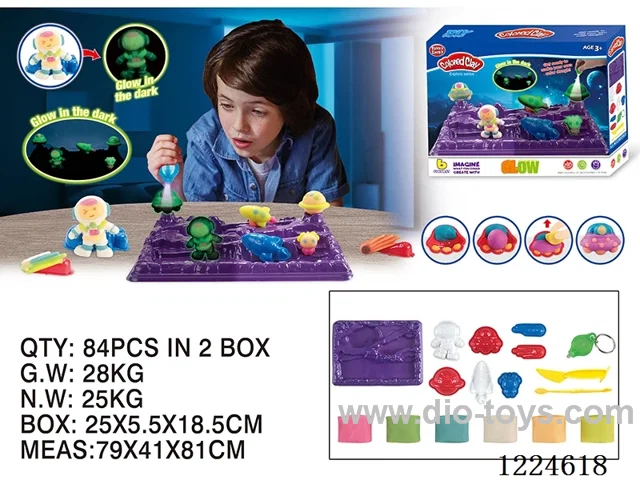 Colorful clay toys