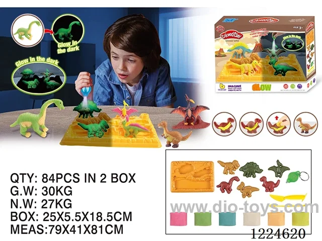 Colorful clay toys