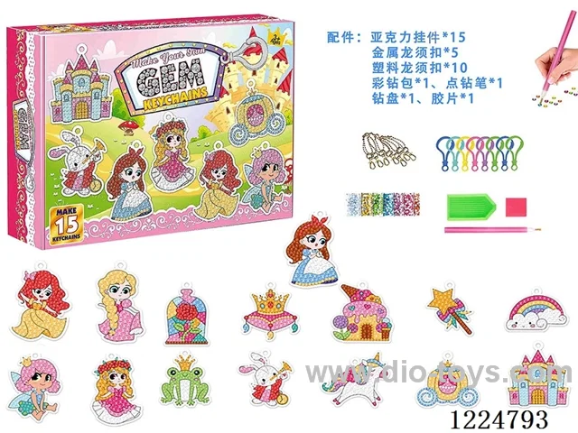 Acrylic--Princess Diamond Sticker Pendant(15 models)