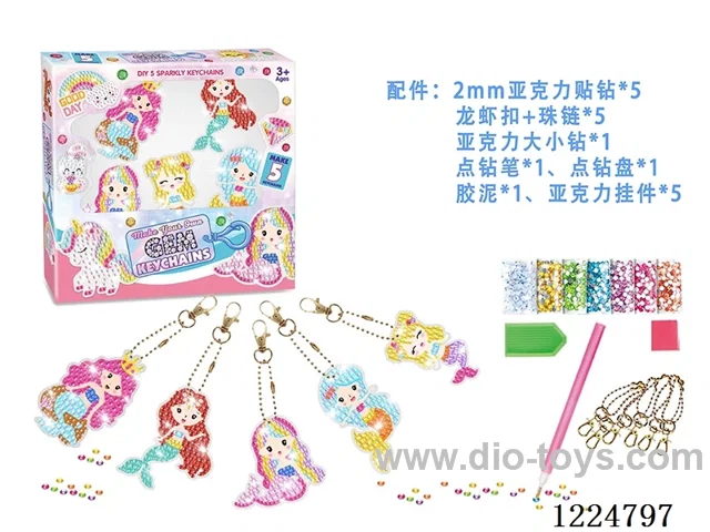 Acrylic--Mermaid Diamond Sticker Pendant(5 models)