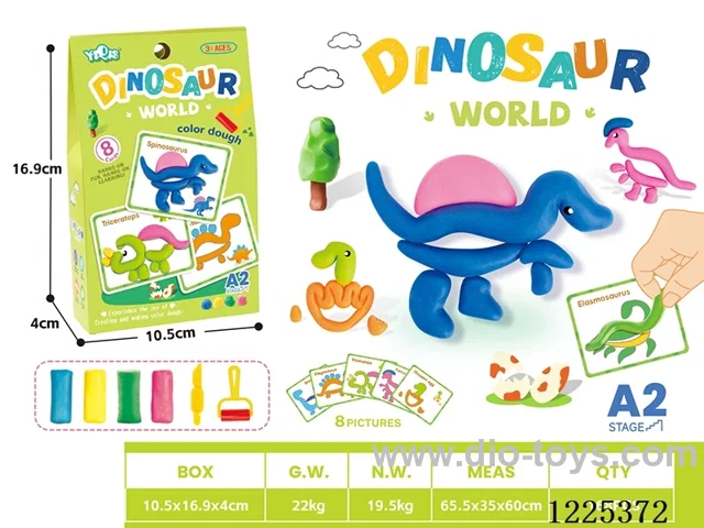 Dinosaur World DIY Colorful Clay
