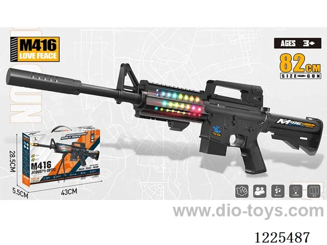 M416 B/O Gun W L/M Upgrade w/ Silencer 82CM