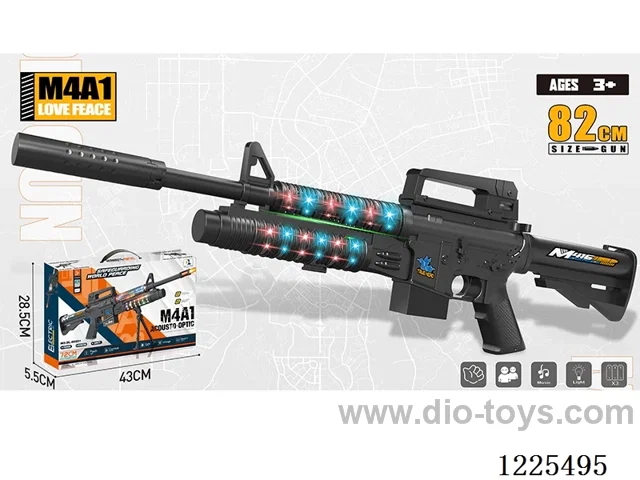 M4A1 B/O Gun W L/M + Upgrade w/ Silencer 82CM