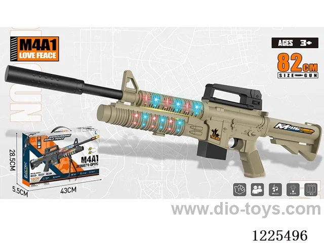 M4A1 B/O Gun W L/M + Upgrade w/ Silencer 82CM