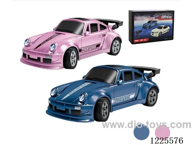 1：64 4WD RC mini Drift racing car toy with light included battery
