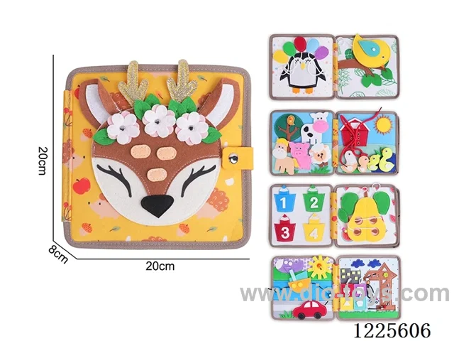 Montessori Early Learning for Kids - Felt Fawn Quiet Book