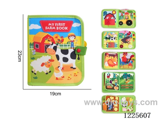 Montessori Early Learning for Kids - Felt Farm Quiet Book