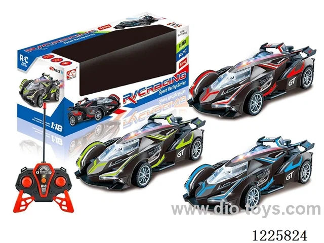 5ch rc car with light/spray not included battery 3 colors mixed