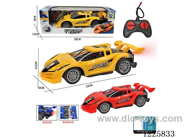 1:16 4ch rc car with light /spray included battery
