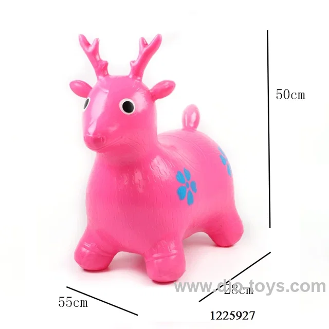 Big size flatable jumping deer in opp bag